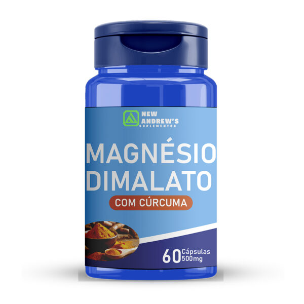 Magnésio Dimalato com Cúrcuma 60 Cápsulas