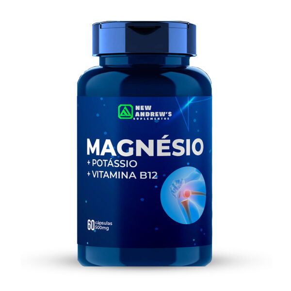 Magnésio + Potássio + Vitamina B12 - 60 Cápsulas